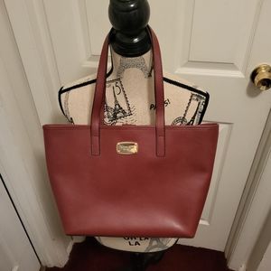 Michael Kors ladies tote purse, plum color